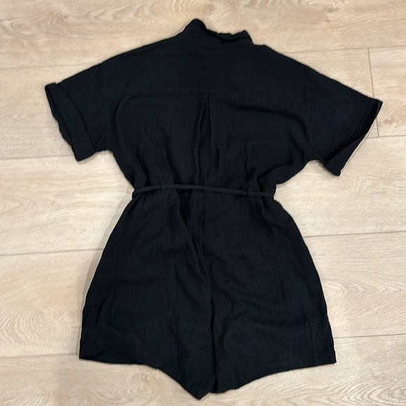 Madewell Lightspun Belted Safari Romper - Picture 2 of 4